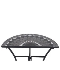 Siena Garden Mosaiktisch Como Halbrund, Ca. B35/H71/T70 Cm -Gartenmöbel Geschäft 4498796 WE DE 001 TischComoH71cm