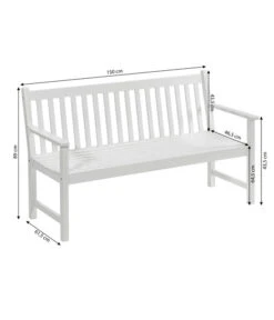 Dehner Bank Mykonos, 3-Sitzer -Gartenmöbel Geschäft 6713267 WE BG 001 BankMykonos3erWeiss