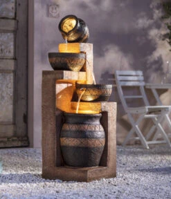 Dehner Polyresin-Gartenbrunnen Monterry, Ca. H117,5 Cm -Gartenmöbel Geschäft 6742472 WE MO 003 DehnerPolyresinGartenbrunnenMonterryNEU