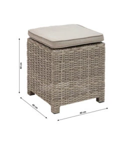 Dehner Geflechtlounge Bologna, 5-teilig -Gartenmöbel Geschäft 6903447 WE BG 003 LoungeBolognaNEU