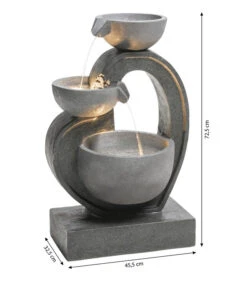 Dehner Polyresin-Gartenbrunnen Heart, Ca. H72,5 Cm -Gartenmöbel Geschäft 6911218 WE BG 001 BrunnenHeartNEU