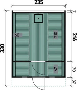 Wolff Finnhaus Saunafass 330 De Luxe Bausatz, Thermoholz, Ca. B235/H242/T330 Cm -Gartenmöbel Geschäft 6934046 WE DE 001 FinnhausSaunafass330