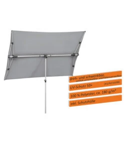 Schneider Sonnenschirm Novara, Rechteckig, Ca. B190/T140 Cm 19 Schneider Sonnenschirm Novara, Rechteckig, Ca. B190/T140 Cm -Gartenmöbel Geschäft 6953541 WE IG 001 SchneiderSonnenschirmNovarasilvergrau